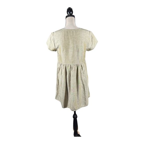 Madewell Linen Blend Alexandra Button Front Mini Dress - Picture 5 of 6